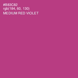#B83C82 - Medium Red Violet Color Image
